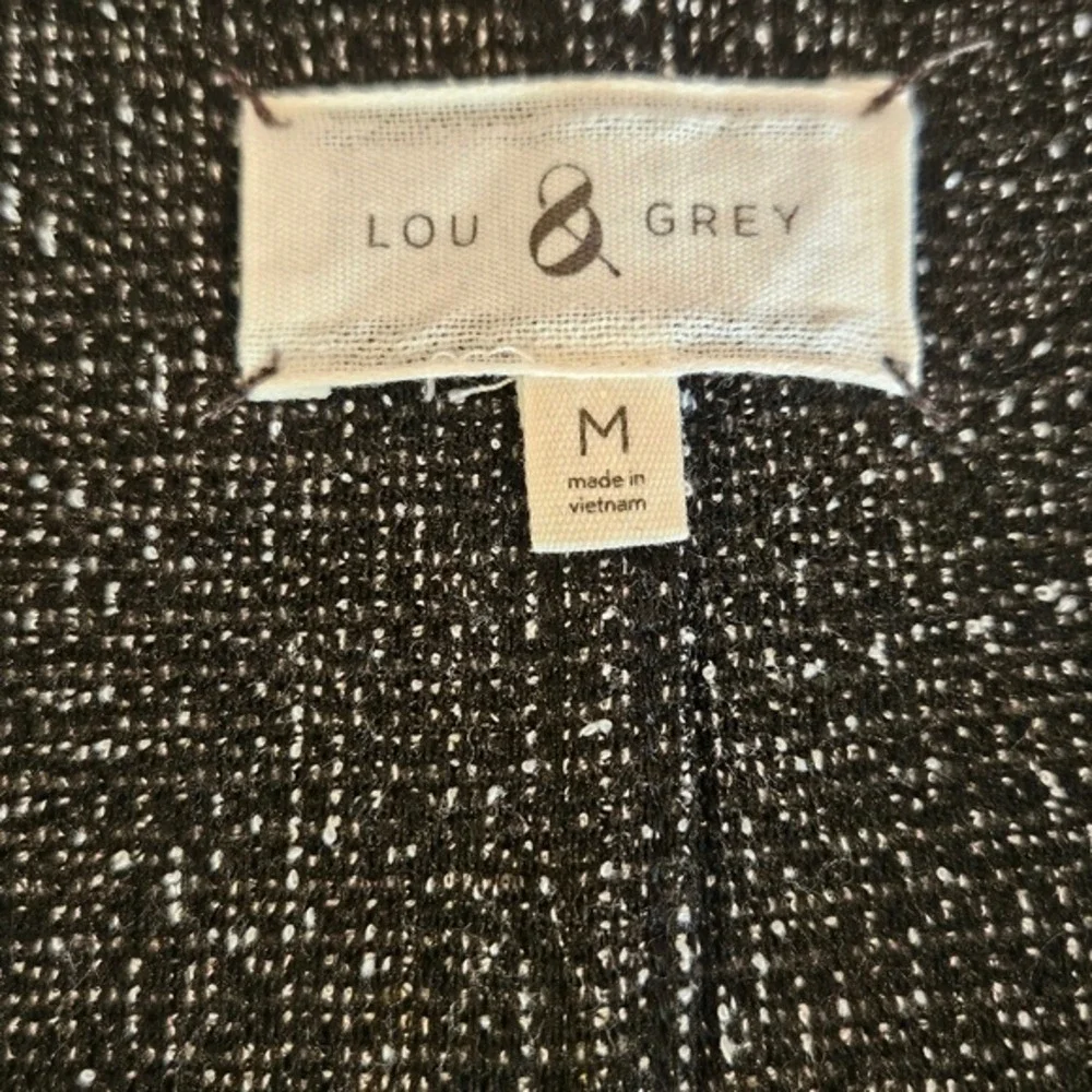 Lou &‎ Grey Gray V-Neck Boucle Stretch Knit Dress Size Medium